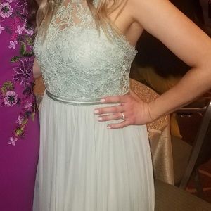 Mint green maxi gown
